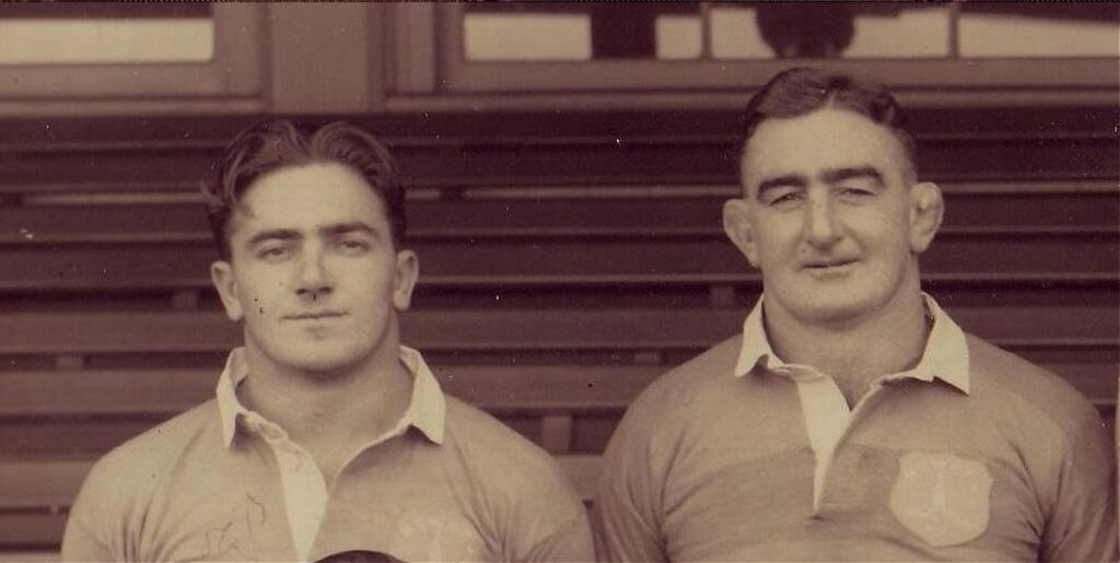 Newtown greats Noel Mulligan & Frank 'Bumper' Farrell.